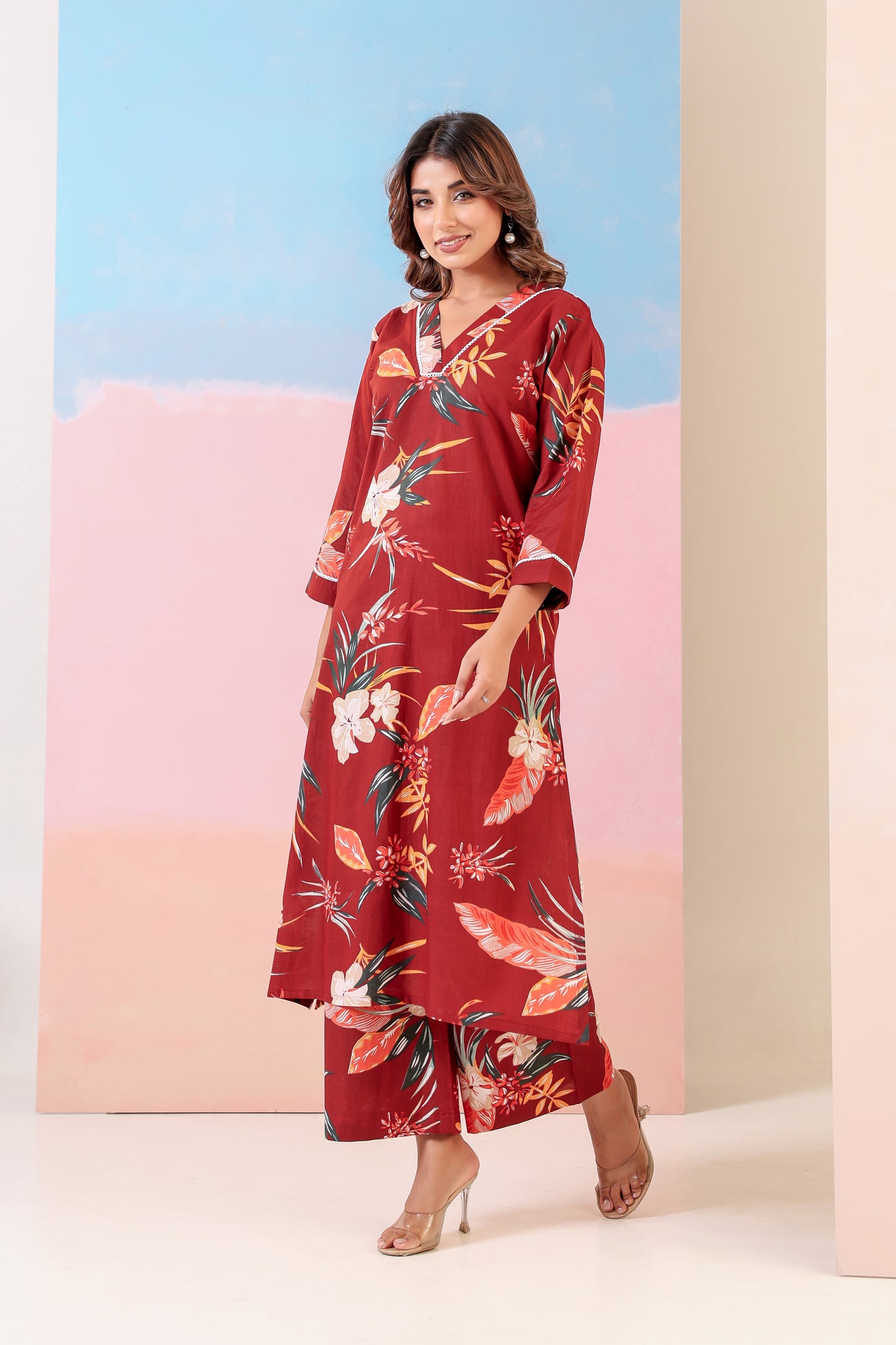 Carmine Bloom Coord Set