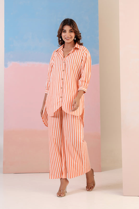 Orange Zest Cotton Coord Set
