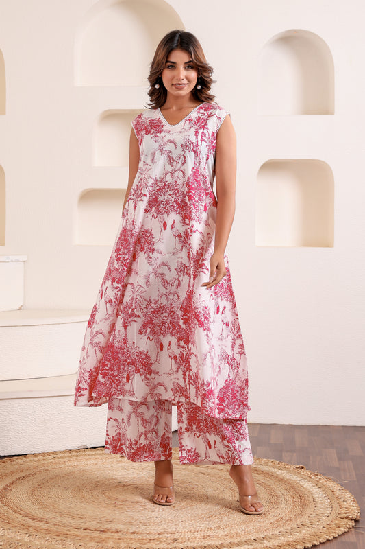 Dainty Bird Pink Coord Set