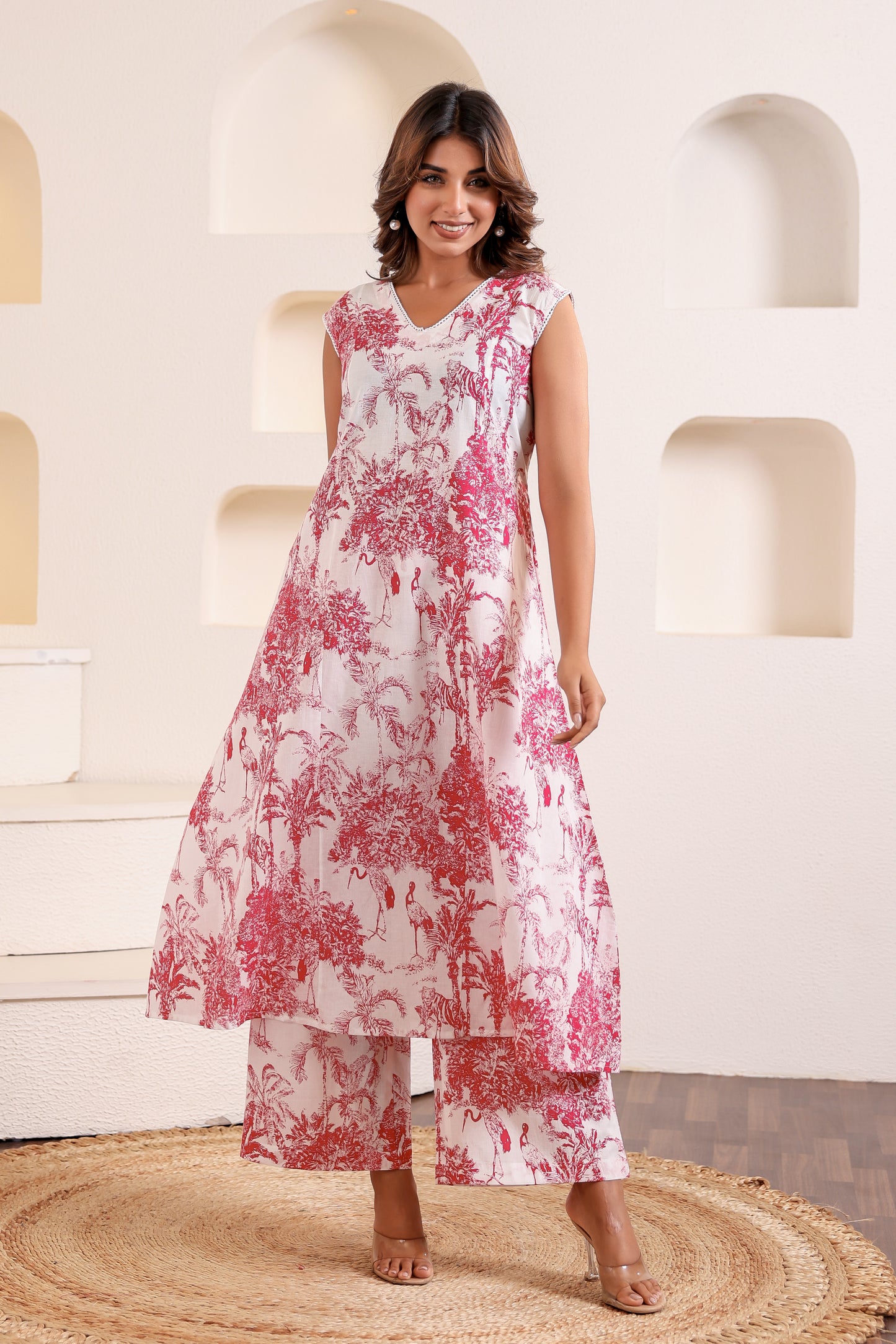 Dainty Bird Pink Coord Set