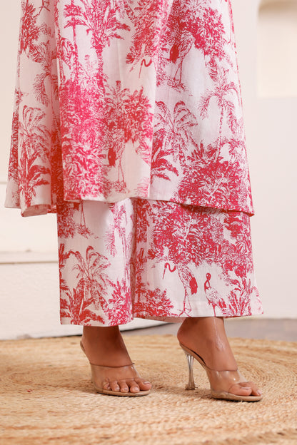 Dainty Bird Pink Coord Set