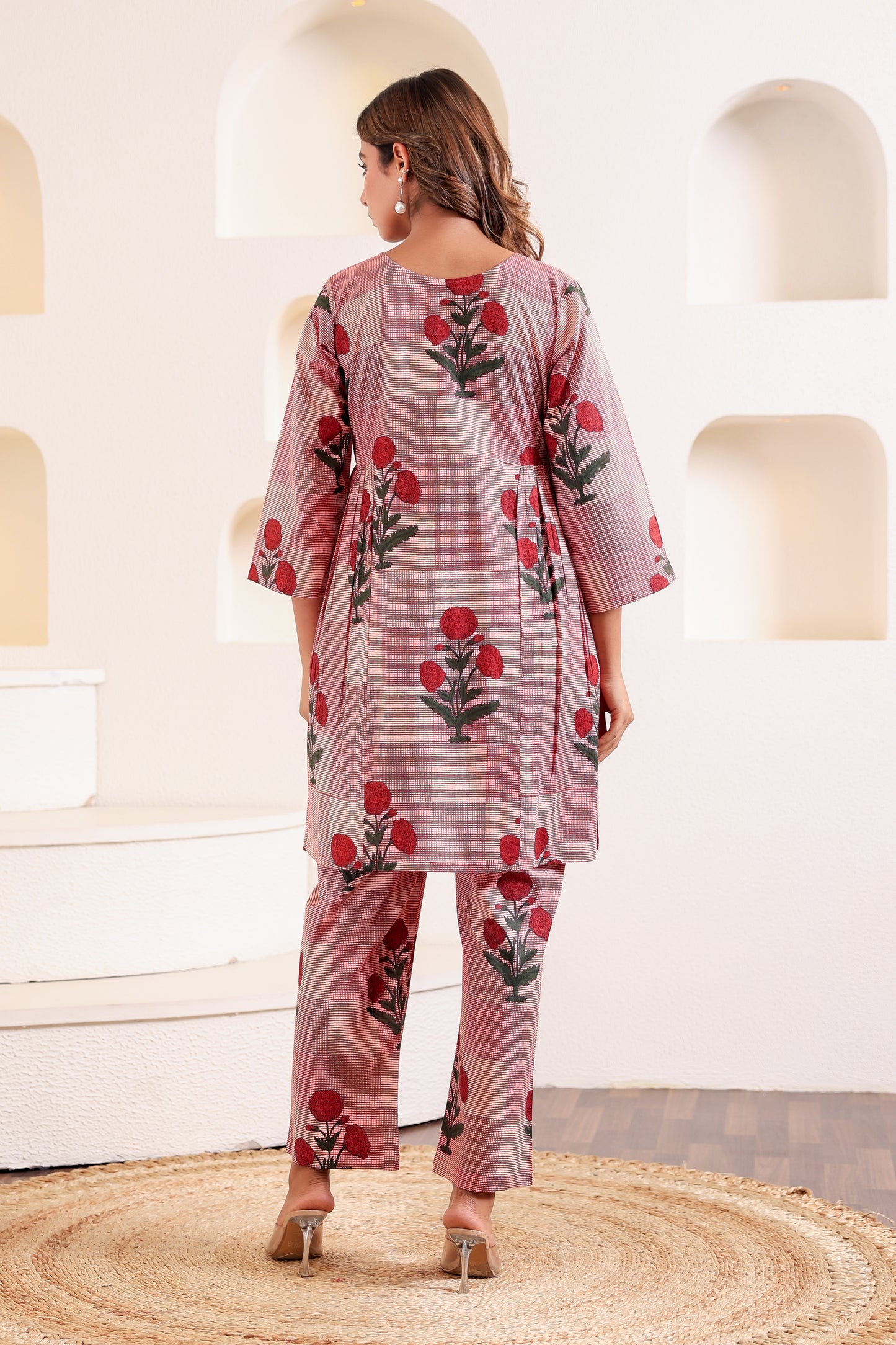 Chic Plaid Cotton Coord Set