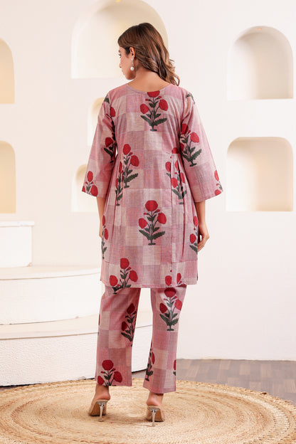 Chic Plaid Cotton Coord Set