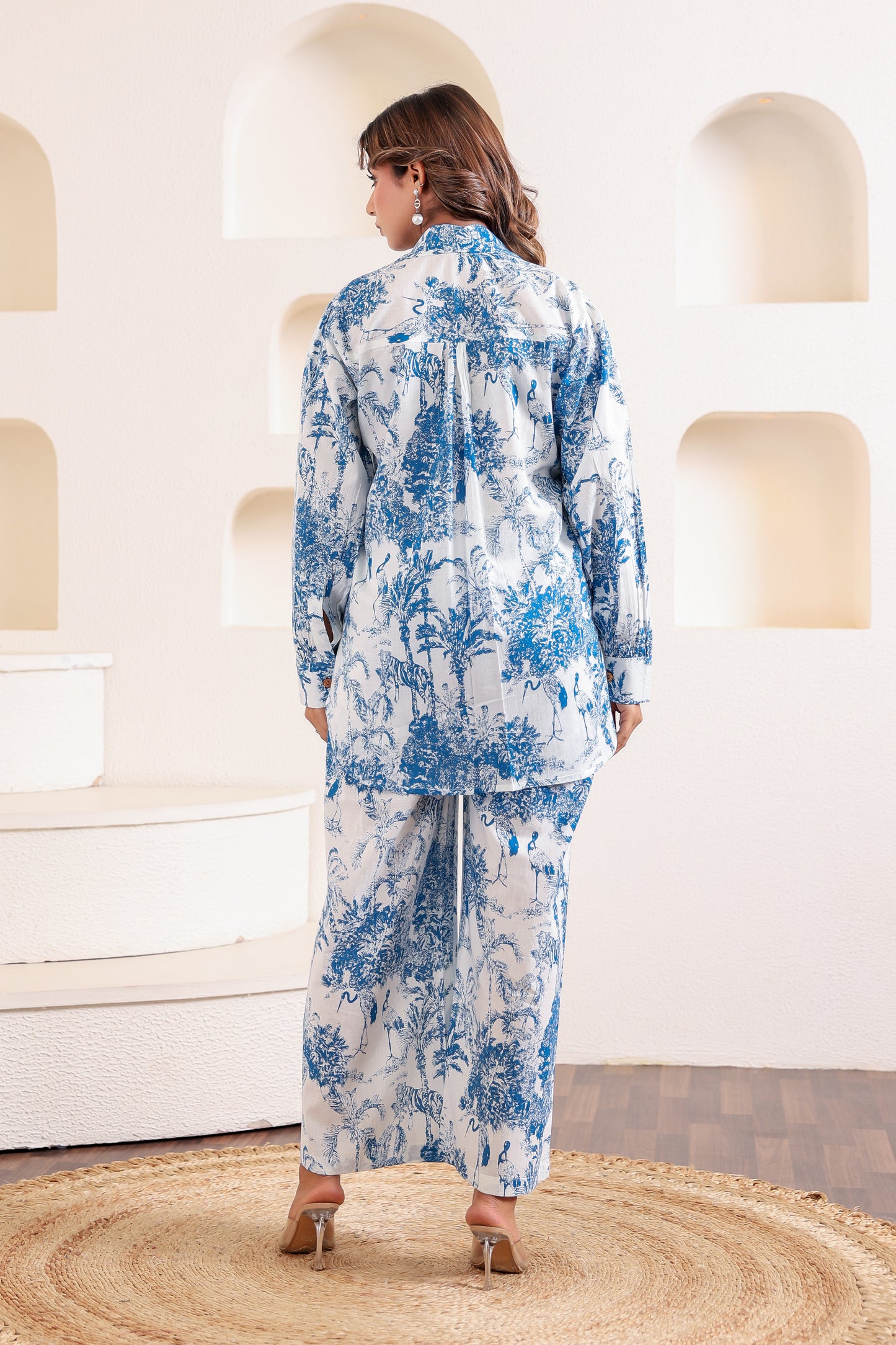 Dainty Blue Cotton Coord Set