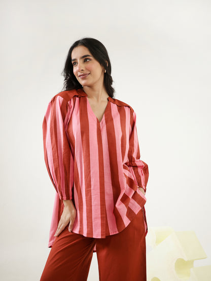 Blushberry Stripe Co-ord Set