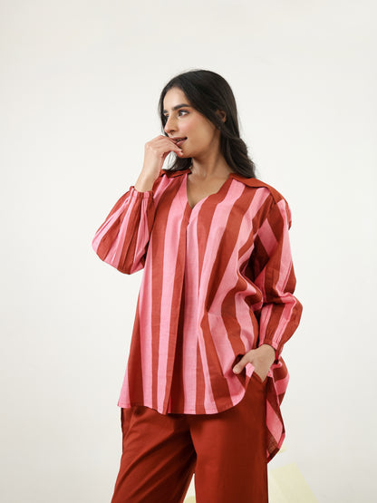 Blushberry Stripe Co-ord Set