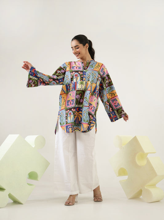 Boho Print Cotton Co-ord Set