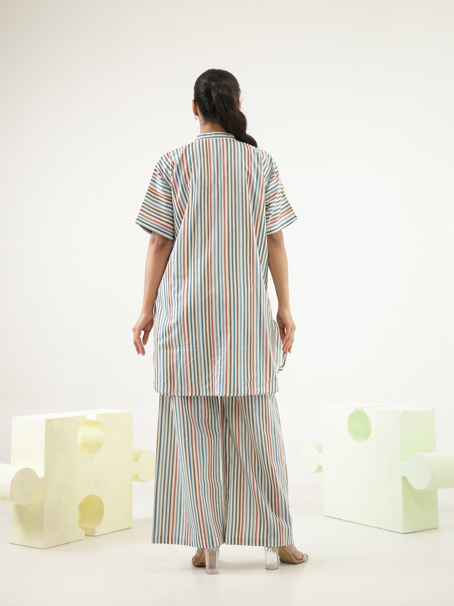 Pinstripe Cotton Co-ord Set