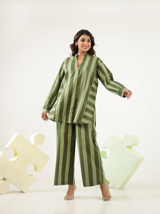 Evergreen Stripes Co-ord Set