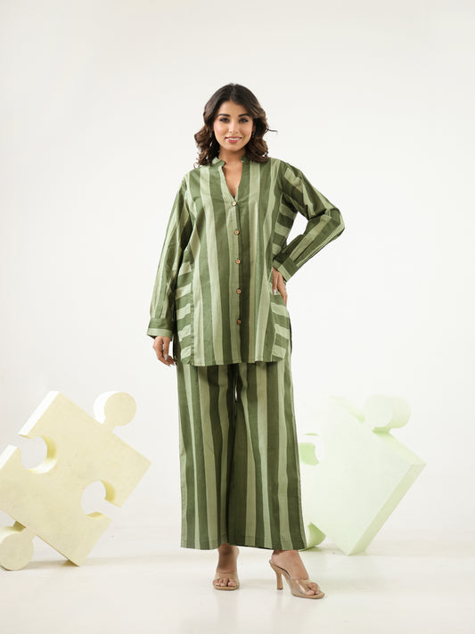 Evergreen Stripes Co-ord Set