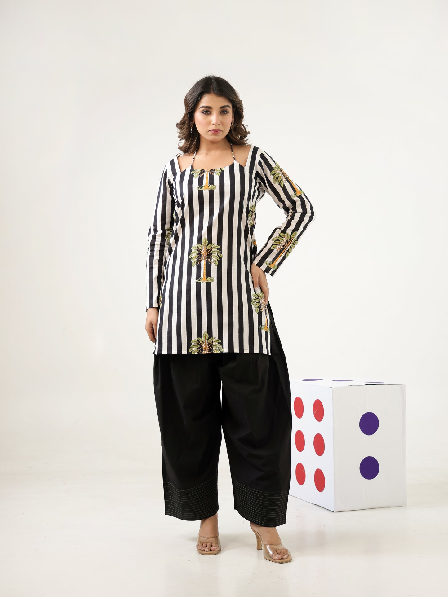 Carbon Black Cotton Co-ord Set