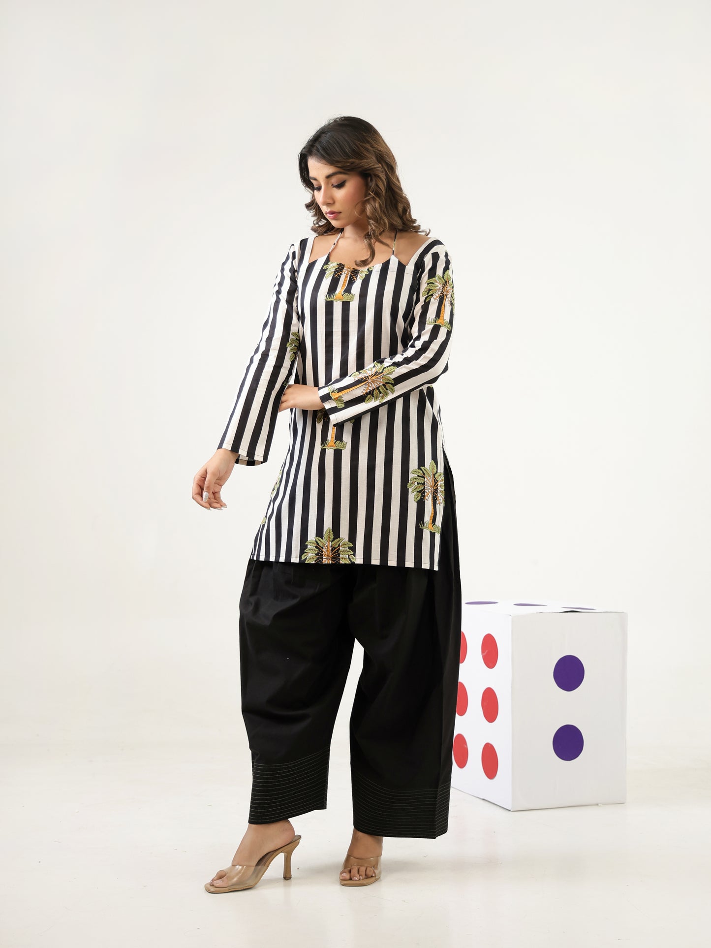 Carbon Black Cotton Co-ord Set