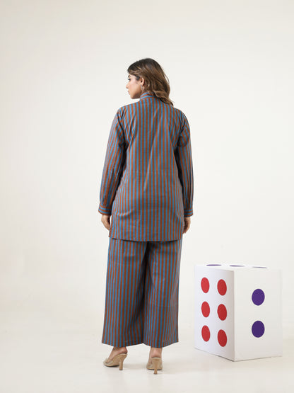 Tokyo Stripes Cotton Co-ord Set