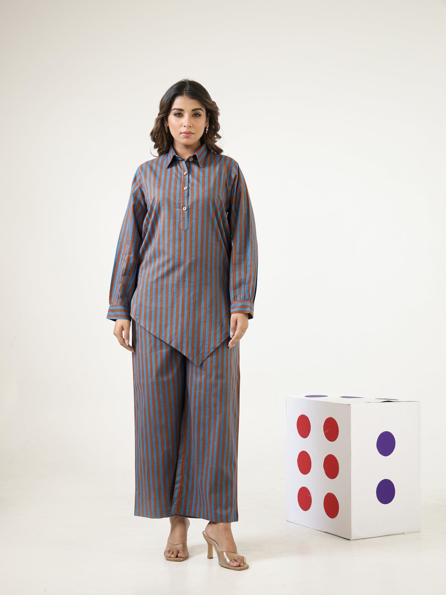 Tokyo Stripes Cotton Co-ord Set