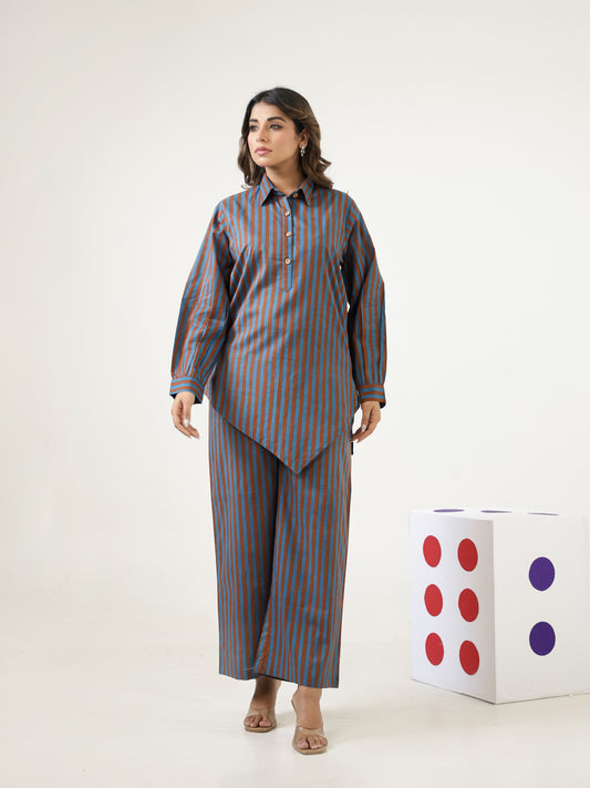 Tokyo Stripes Cotton Co-ord Set