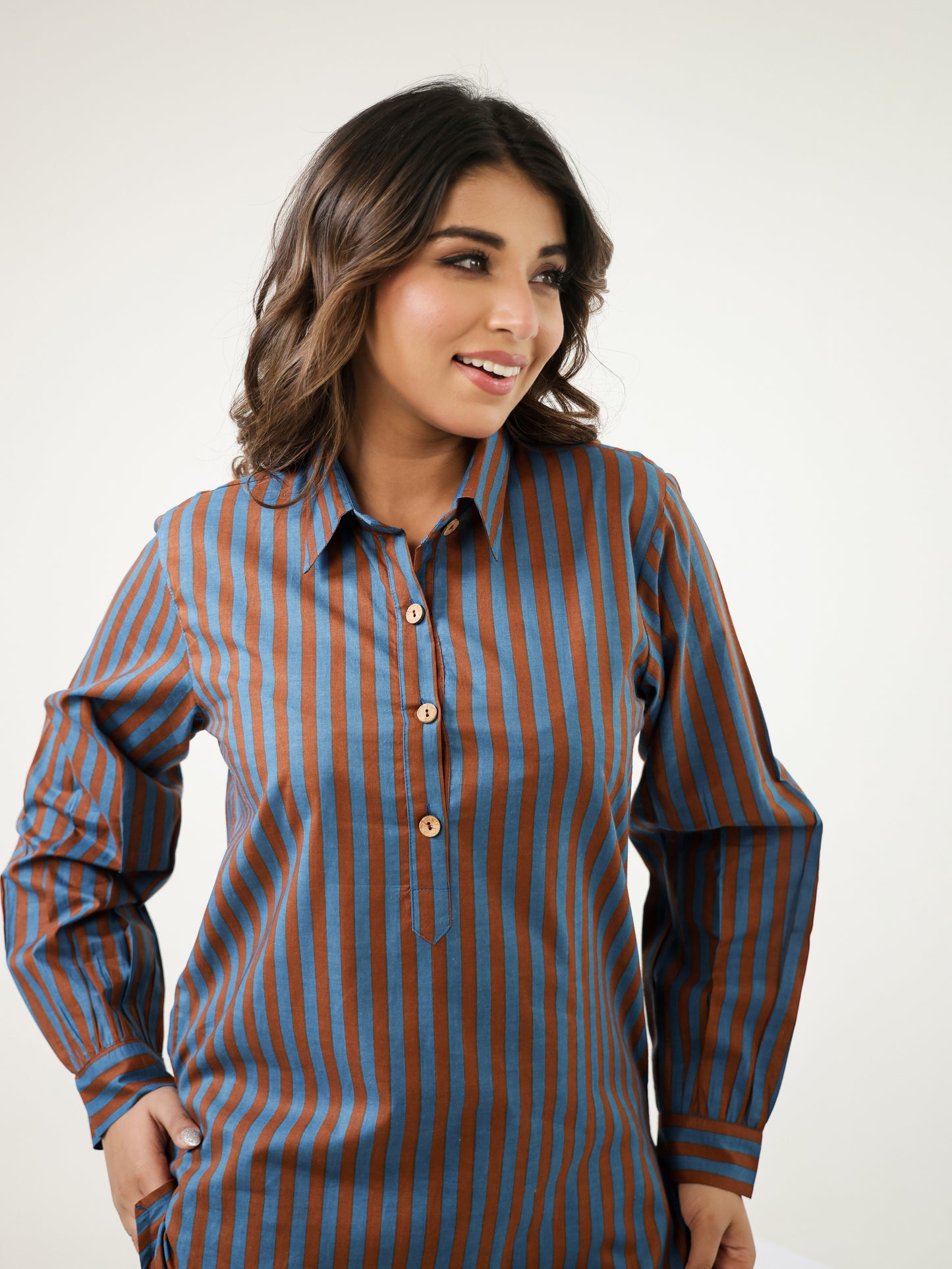 Tokyo Stripes Cotton Co-ord Set