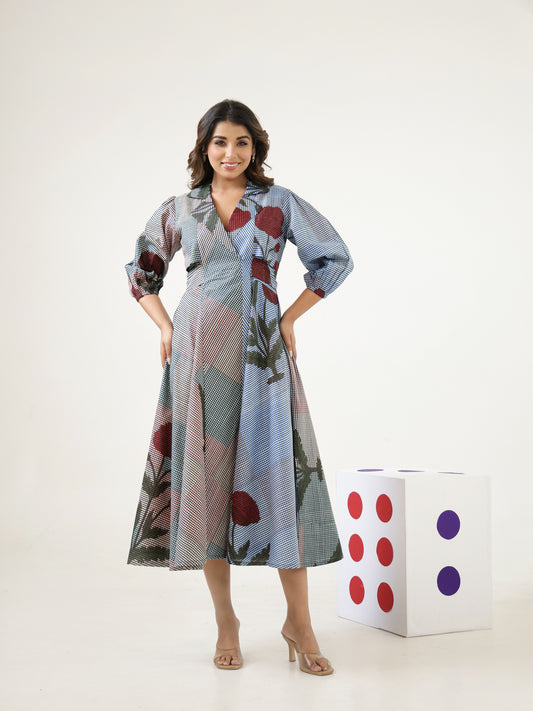 Checksy Cotton Dress