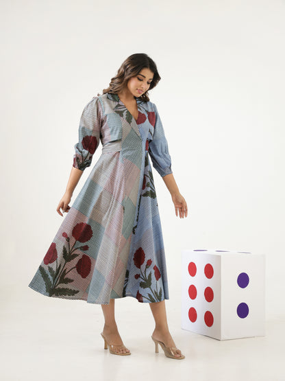 Checksy Cotton Dress