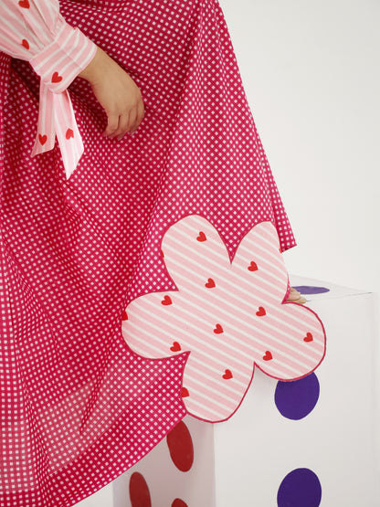 Cupid Pink Top & Skirt Set