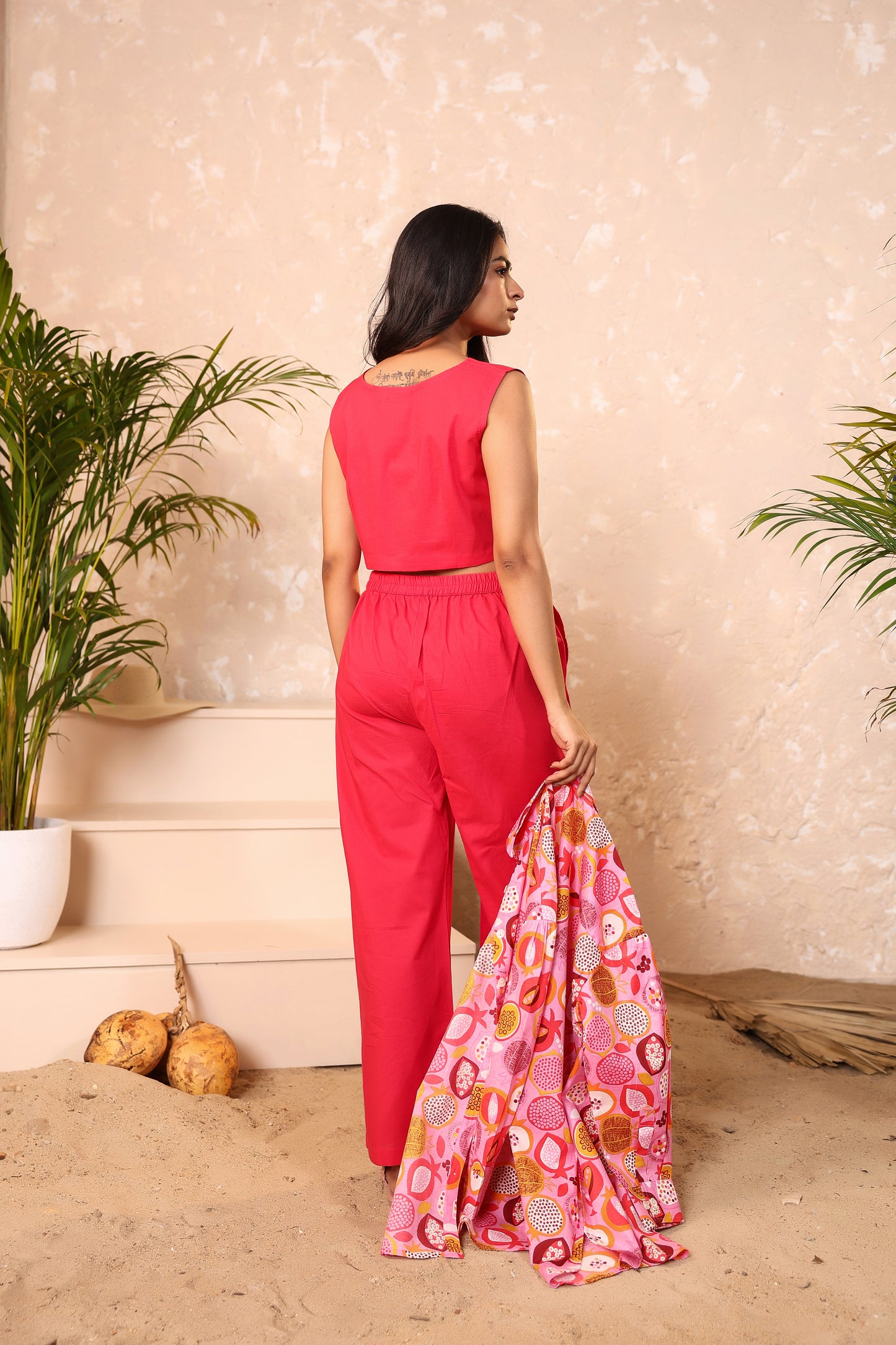 Summer Sorbet Three Pcs Cotton Coord Set