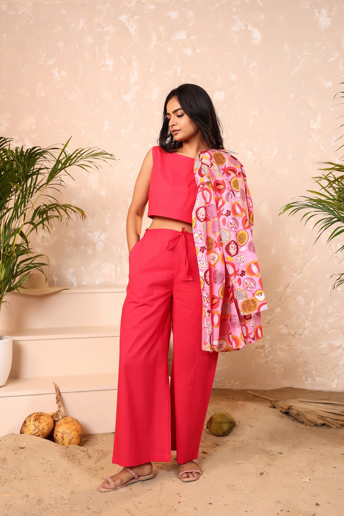 Summer Sorbet Three Pcs Cotton Coord Set