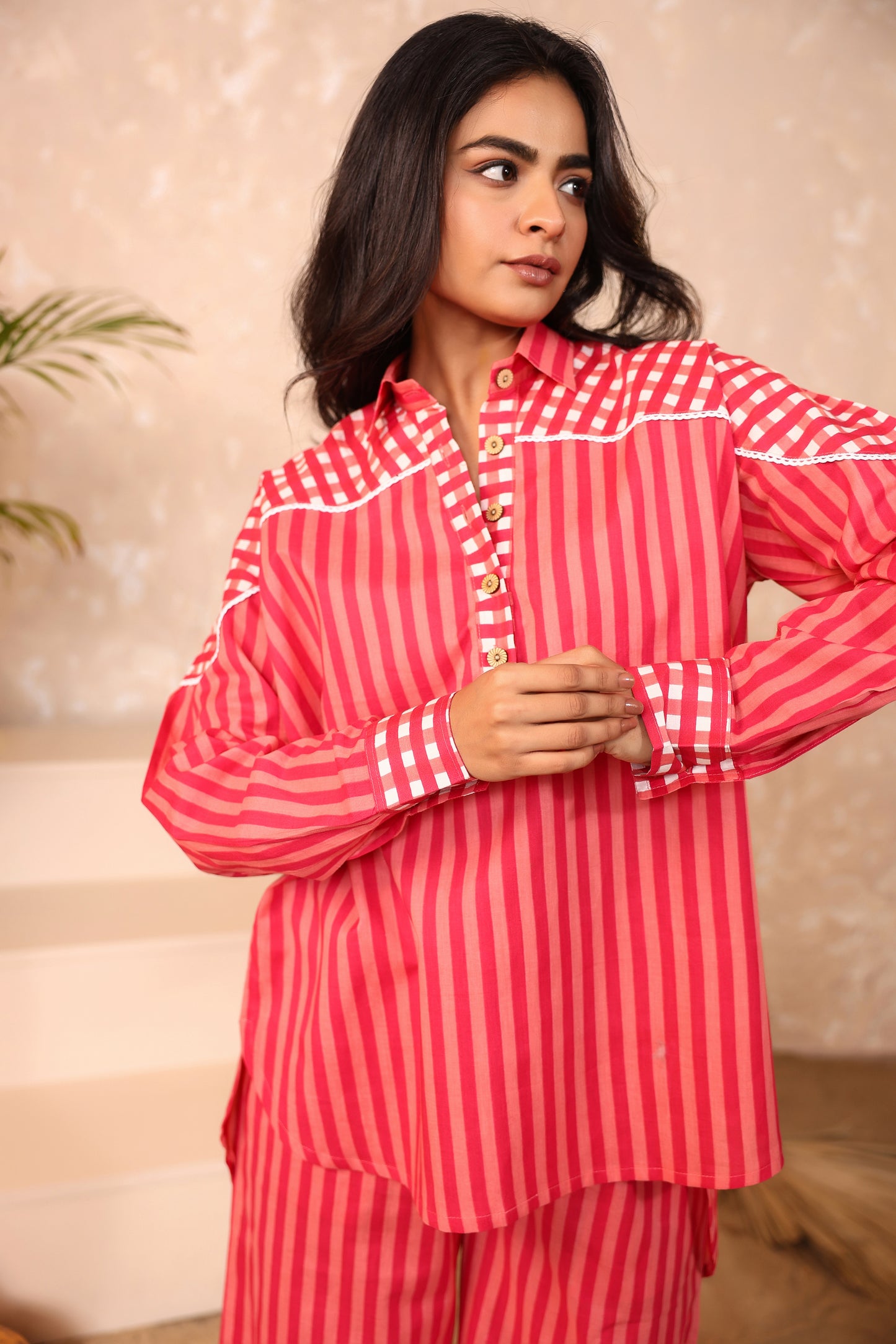 Sweet Stripe Cotton Coord Set