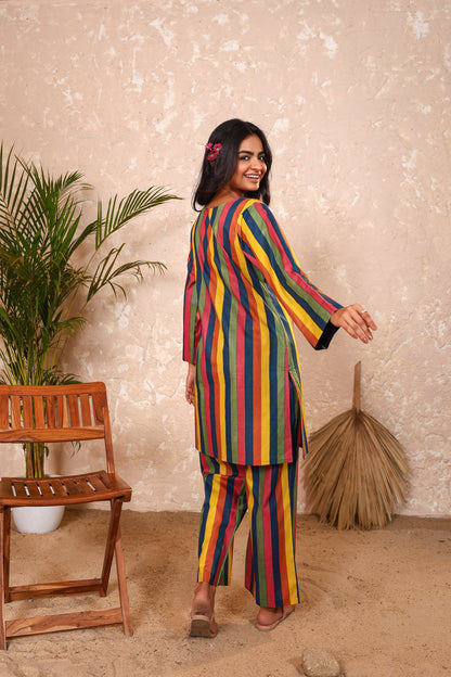 Rainbow Cotton Coord Set