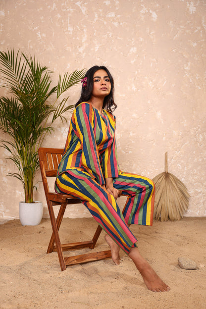 Rainbow Cotton Coord Set