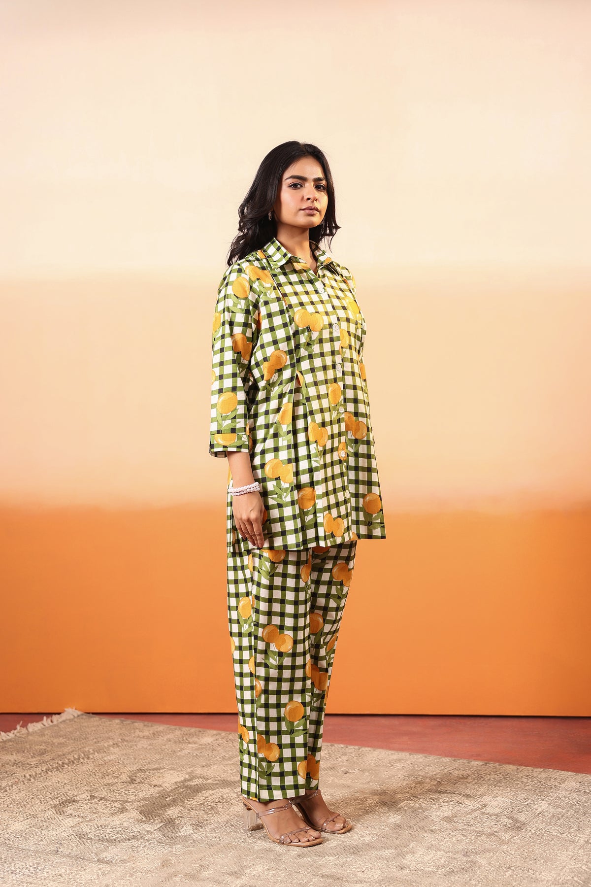 Tangerine Cotton Coord Set