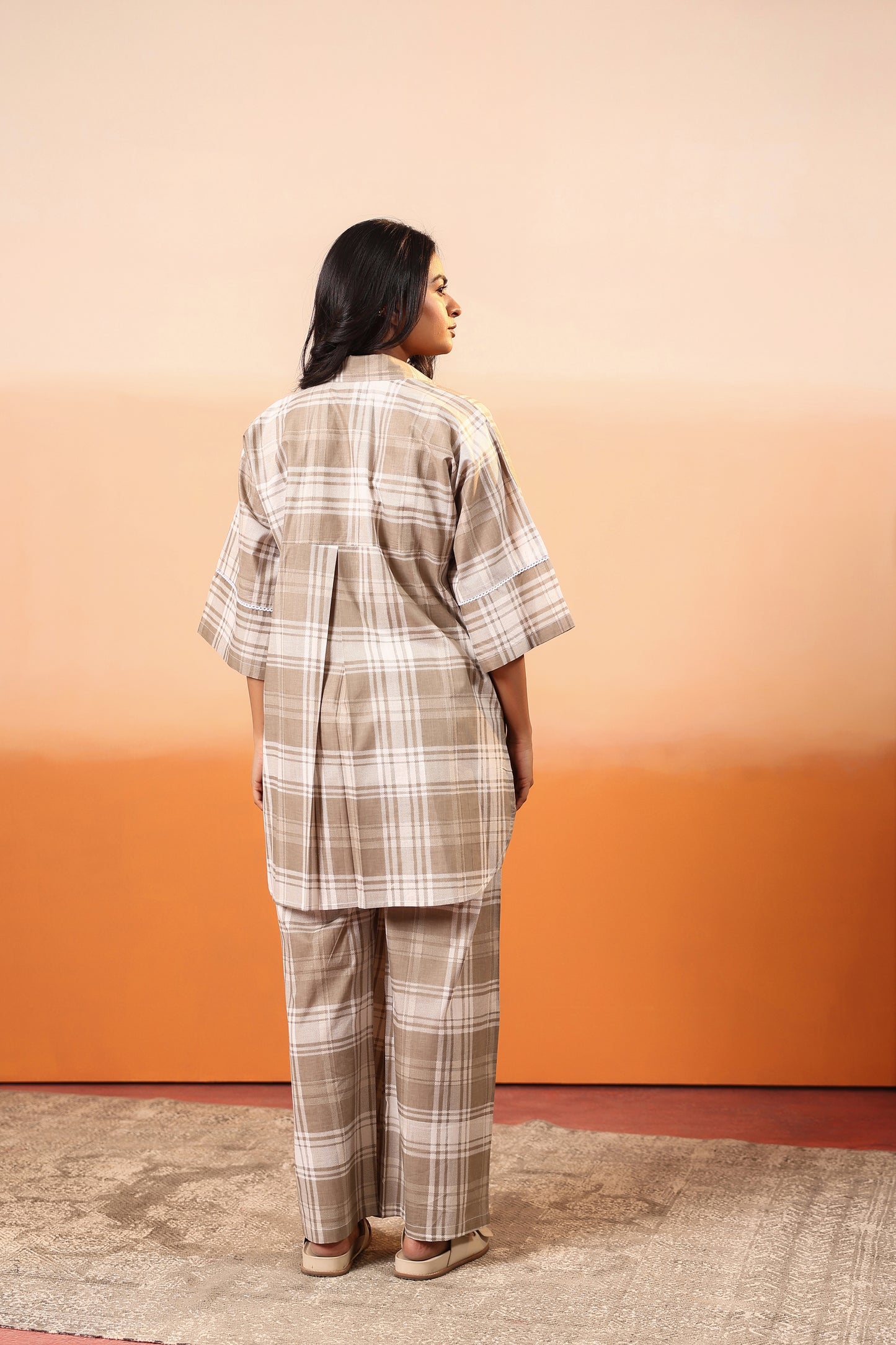 Desert Plaid Cotton Coord Set