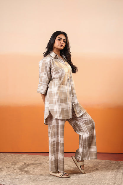 Desert Plaid Cotton Coord Set