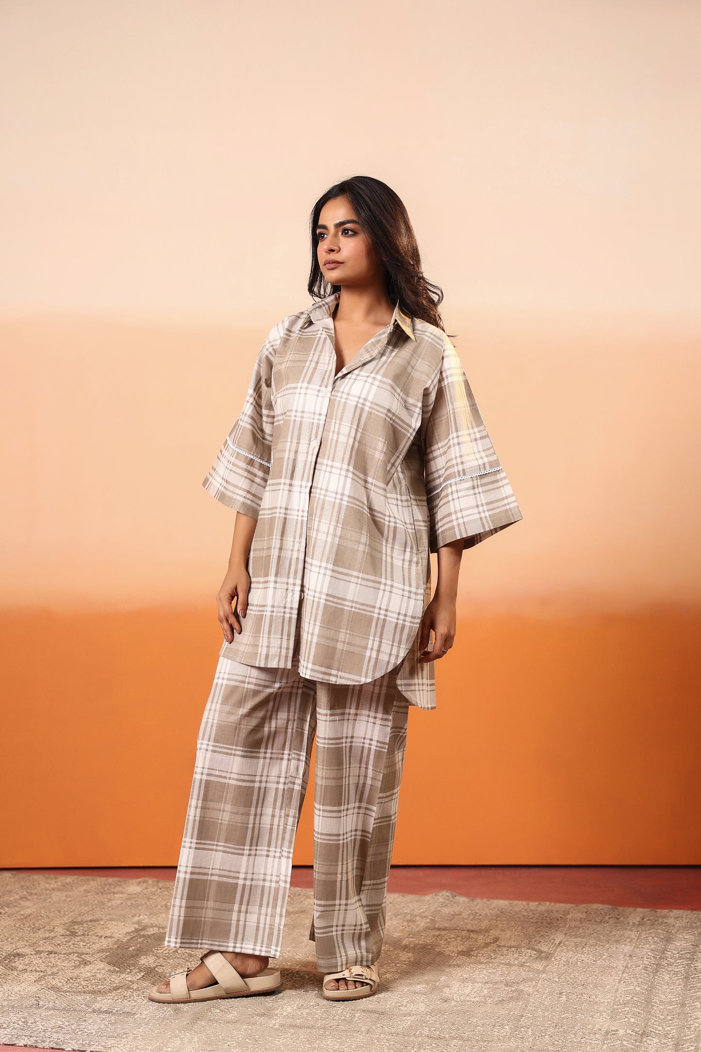 Desert Plaid Cotton Coord Set