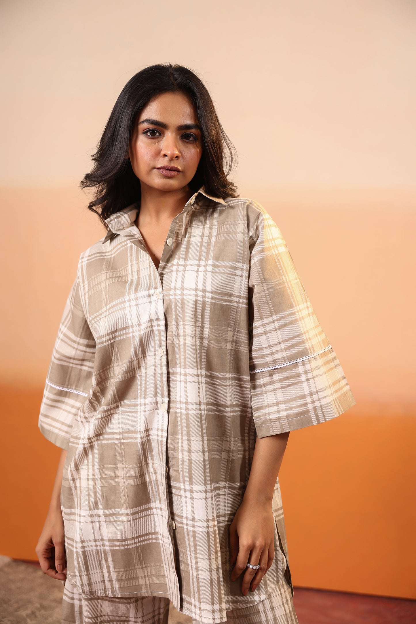 Desert Plaid Cotton Coord Set