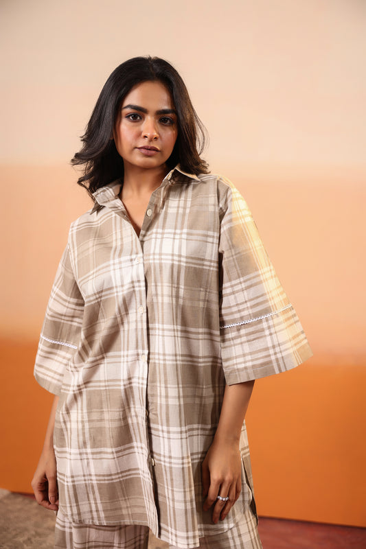 Desert Plaid Cotton Coord Set