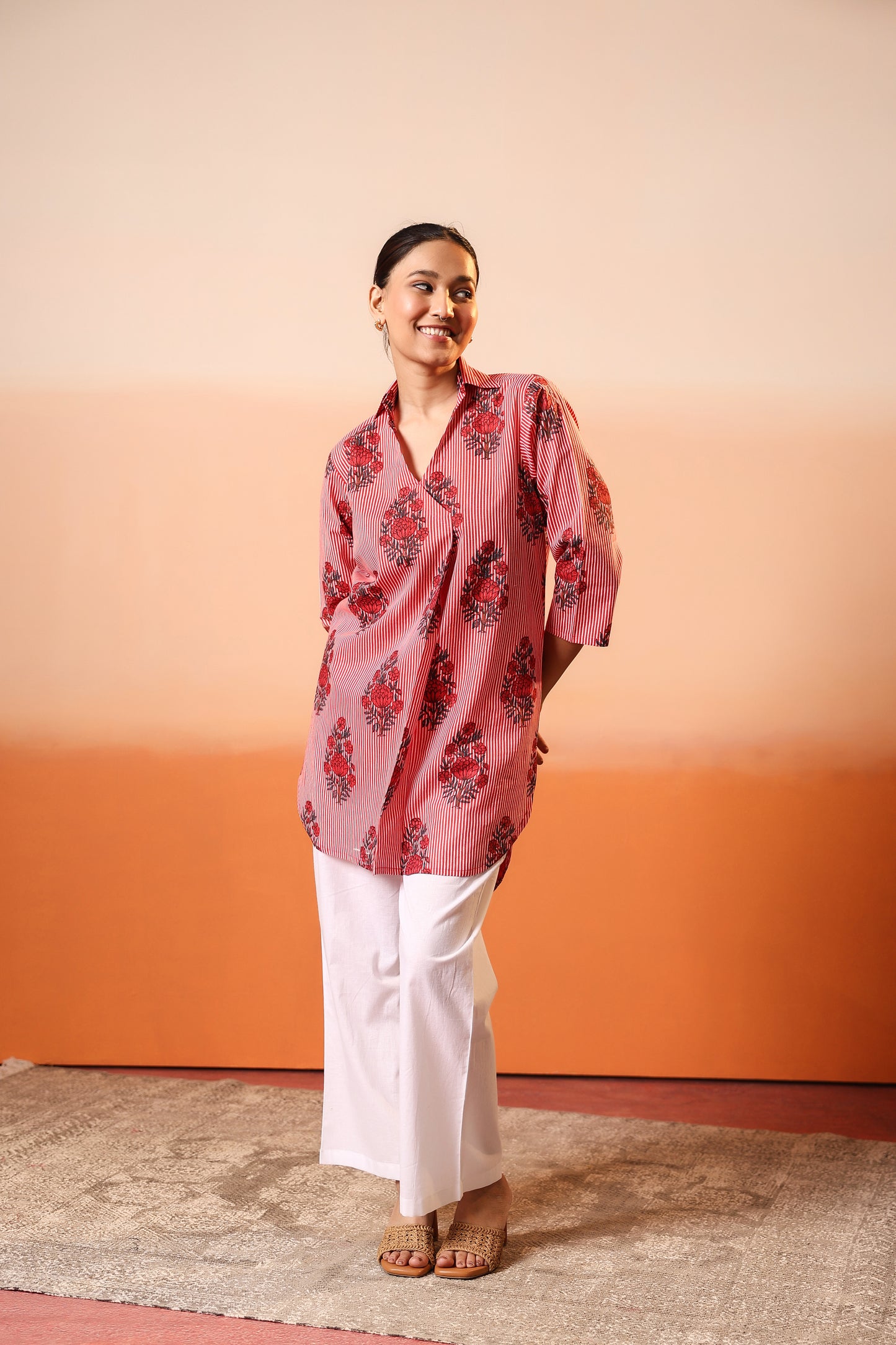 Kora Lines Cotton Coord Set