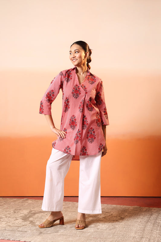 Kora Lines Cotton Coord Set