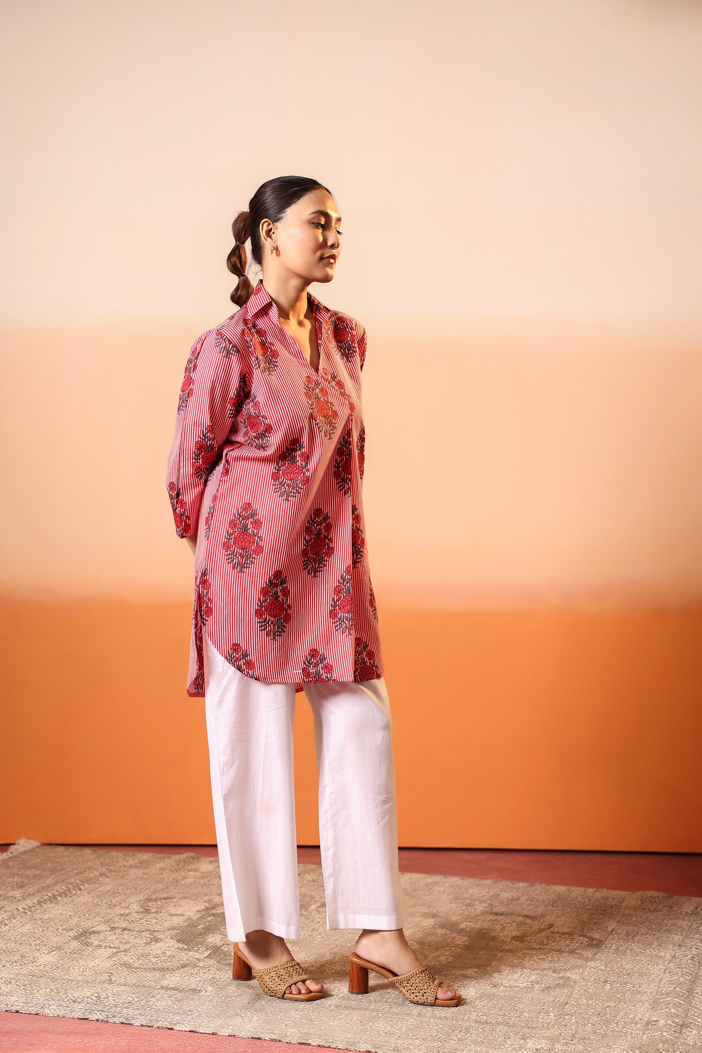 Kora Lines Cotton Coord Set