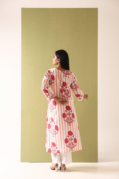 Block Flower Cotton Coord Set
