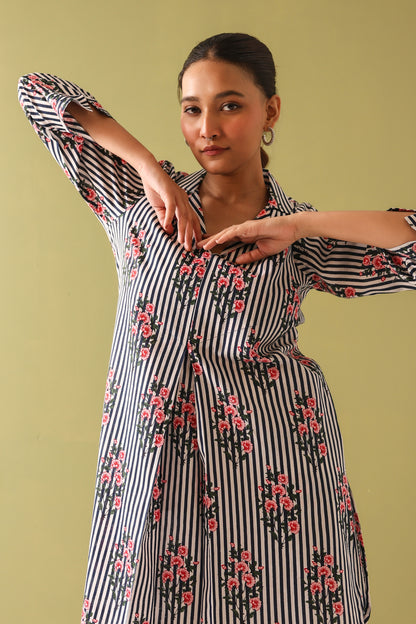 Rosevine Stripe Coord Set