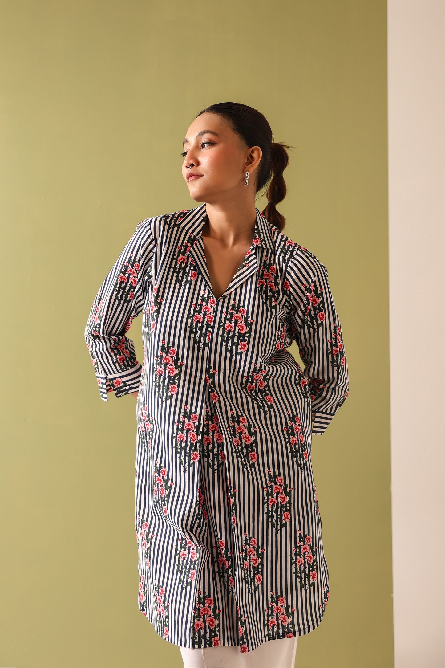 Rosevine Stripe Coord Set