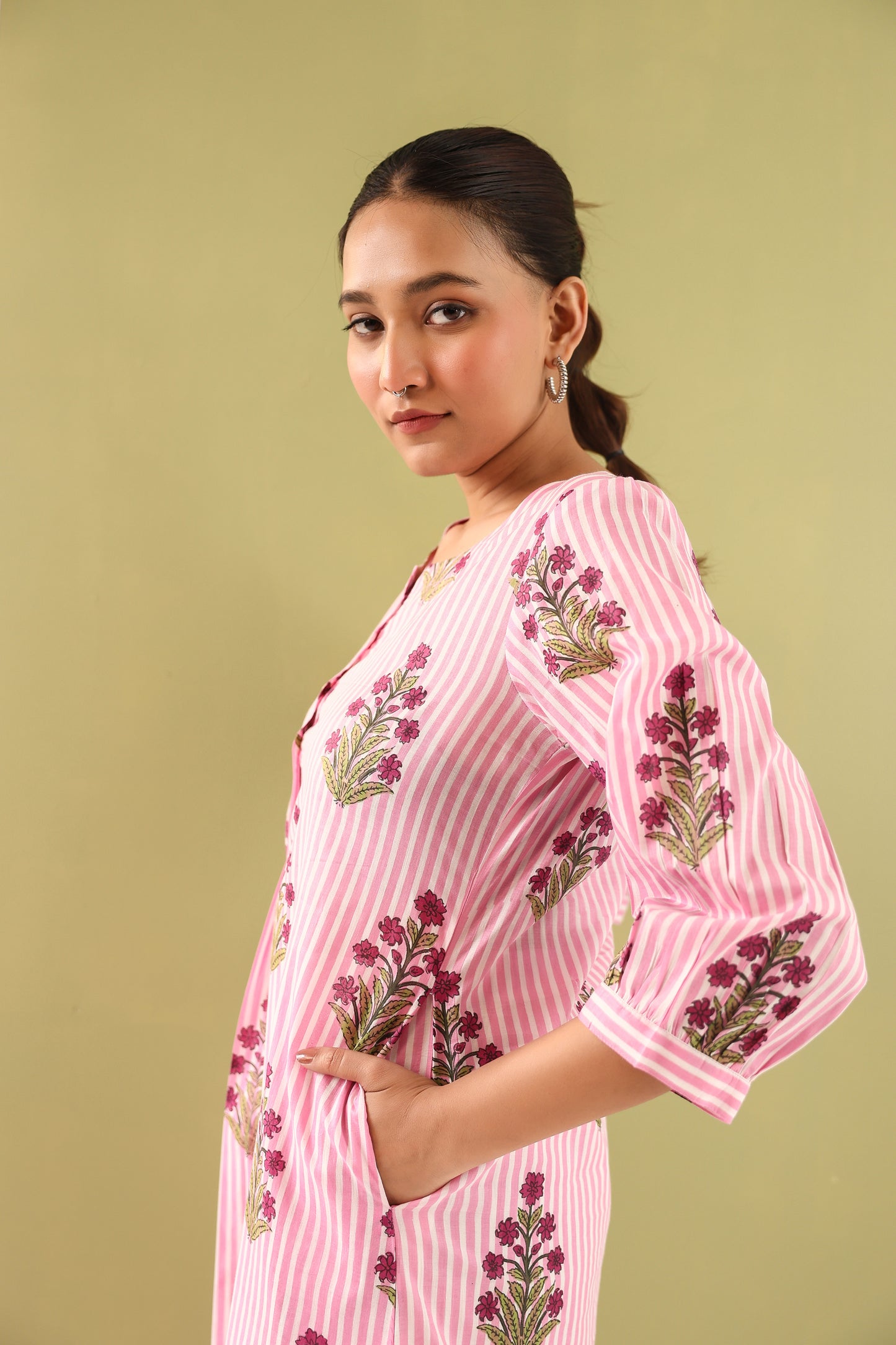 Pink Doubloon Cotton Coord Set
