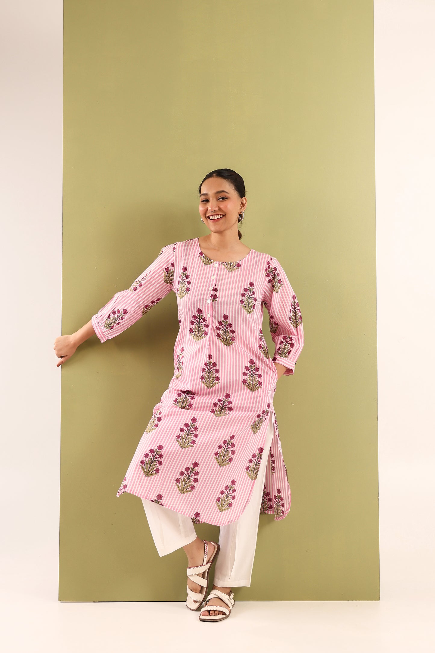 Pink Doubloon Cotton Coord Set