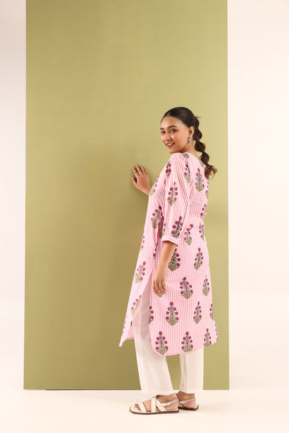 Pink Doubloon Cotton Coord Set