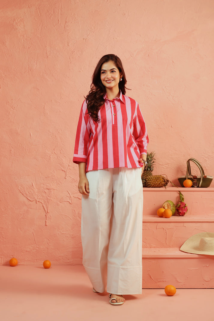 Blush Tide Cotton Co-ord Set