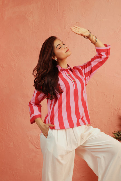 Blush Tide Cotton Co-ord Set