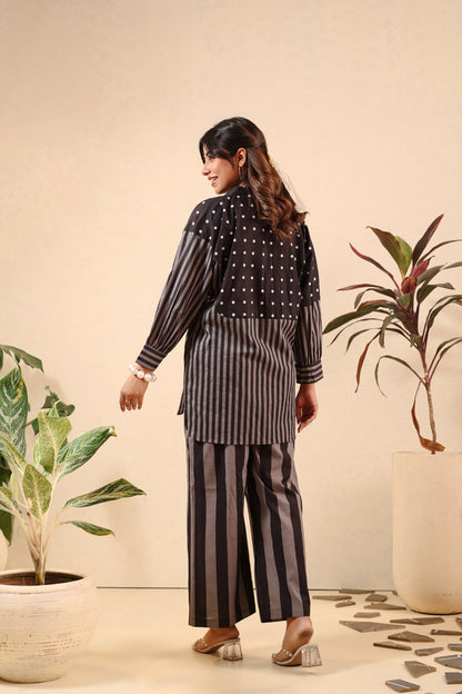 Monochrome Melody Cotton Coord Set