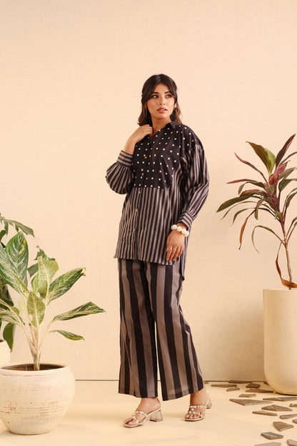 Monochrome Melody Cotton Coord Set