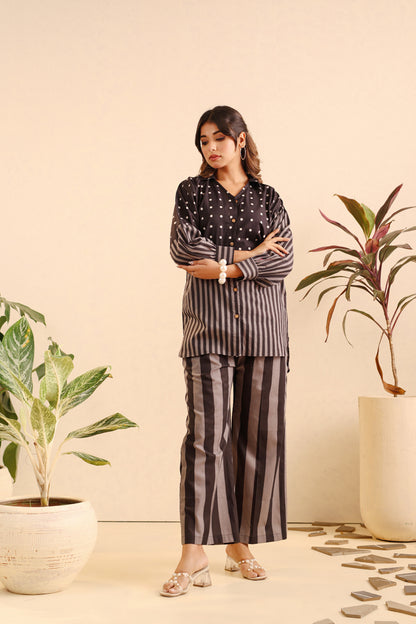 Monochrome Melody Cotton Coord Set