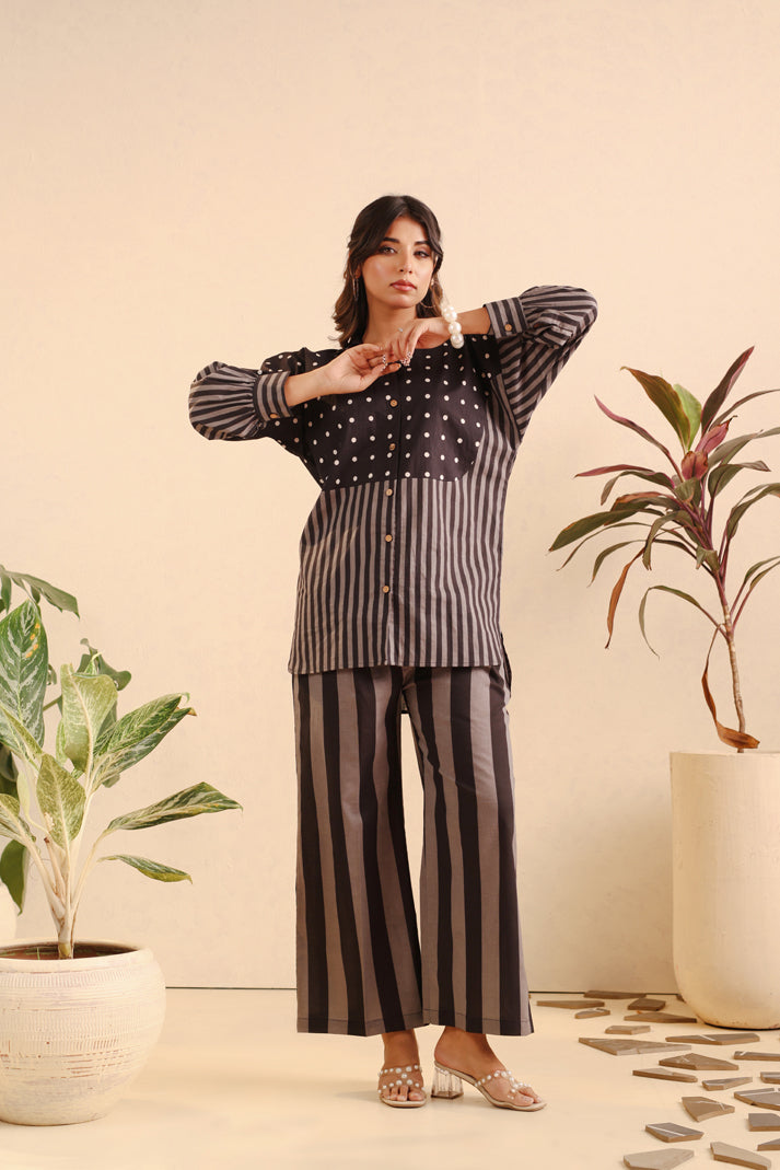 Monochrome Melody Cotton Coord Set