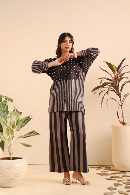 Monochrome Melody Cotton Coord Set